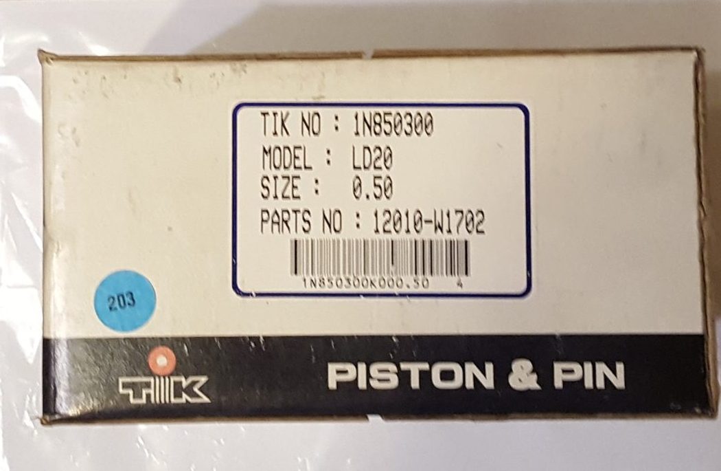 TIK Stūmokliai NISSAN LD20 +0.50 - Image 2