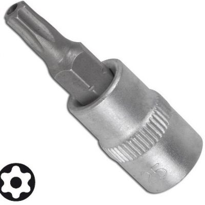 T-Star antgalis su skyle įpresuotas į galvutę 1/4" (vidinis kvadratas 6,3mm)