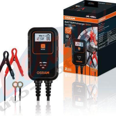 OSRAM IŠMANUS AKUMULIATORIAUS ĮKROVIKLIS auto-moto 6v/12v 4A Batterycharge 904