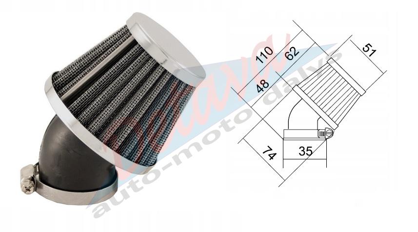 Oro filtras sportinis D35