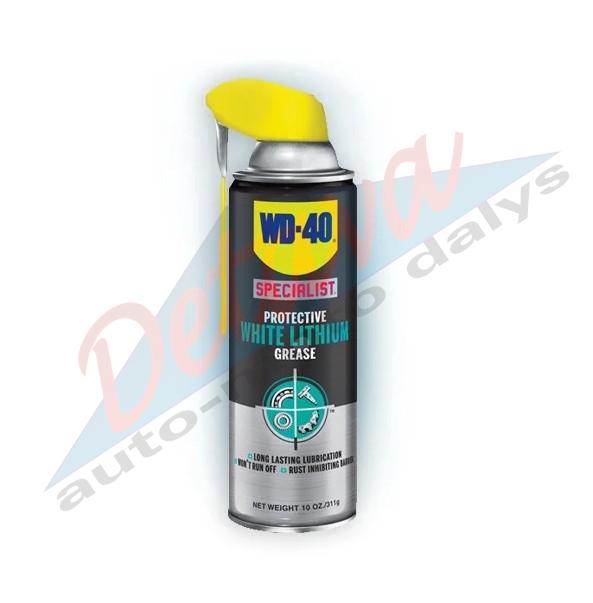 Didelio efektyvumo baltas ličio tepalas WD-40, 400 ml