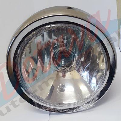 Priekinis žibintas IŽ, Voschod, Ural, Minsk apvalus 193mm plastikinis. Su 2K Lempute ir požibinčio lempute