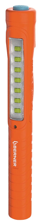 Žibintuvėlis Berner 7+1 LED Micro USB Orange