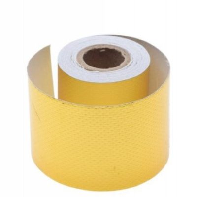 LIPNI ALIUMINIO TERMO JUOSTA MOTO DUSLINTUVUI AUKSO SPALVOS 5X500cm