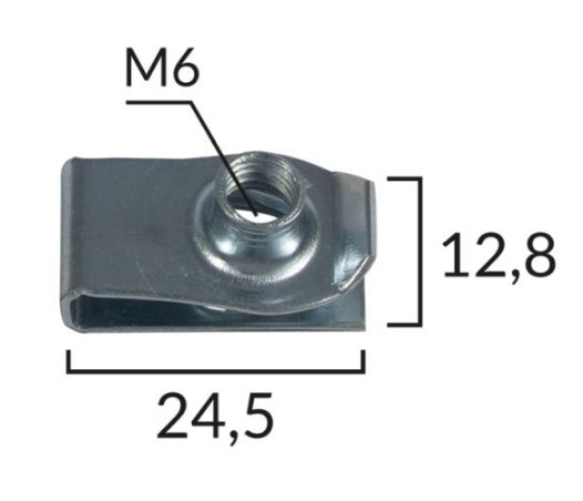 METALINĖ SĄVARŽA LAIKIKLIS M6 15X25 FORD, CHRYSLER, GM OE-11503714 CHRYSLER PACIFICA, SEBRING; JEEP LIBERTY 01.95- - Image 2